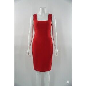ARMANI EXCHANGE Red Cocktail Y2K Aesthetic PartyBandage Bodycon Cutout Dress SzM